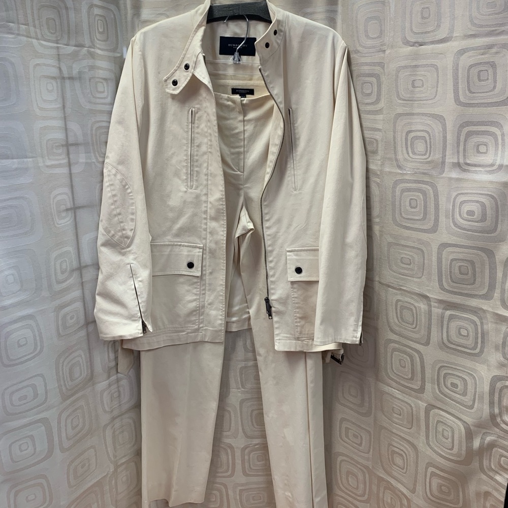 Burberry Two Piece Jacket and Pants.